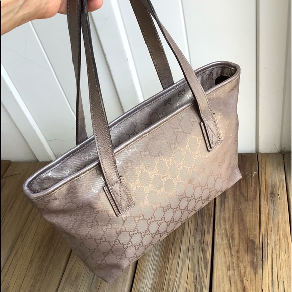 Authentic GUCCI PVC GG monogram tote bag 🌷🌷🌷 - Picture 9 of 16